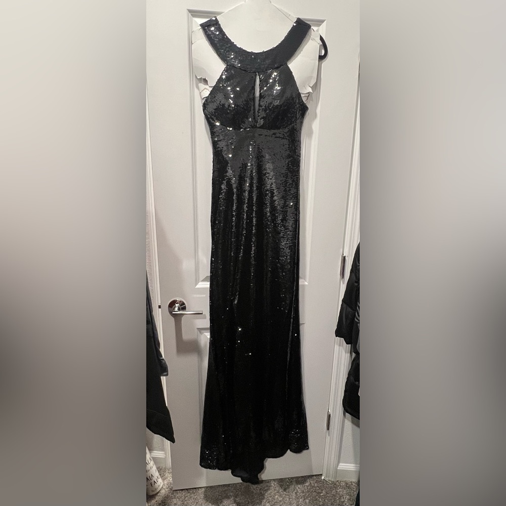Jovani Black Sequin Prom Dress